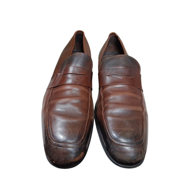 To Boot New York Adam Derrick Dress Penny Loafer 11.5 Cognac Brown Leather Italy main image 16